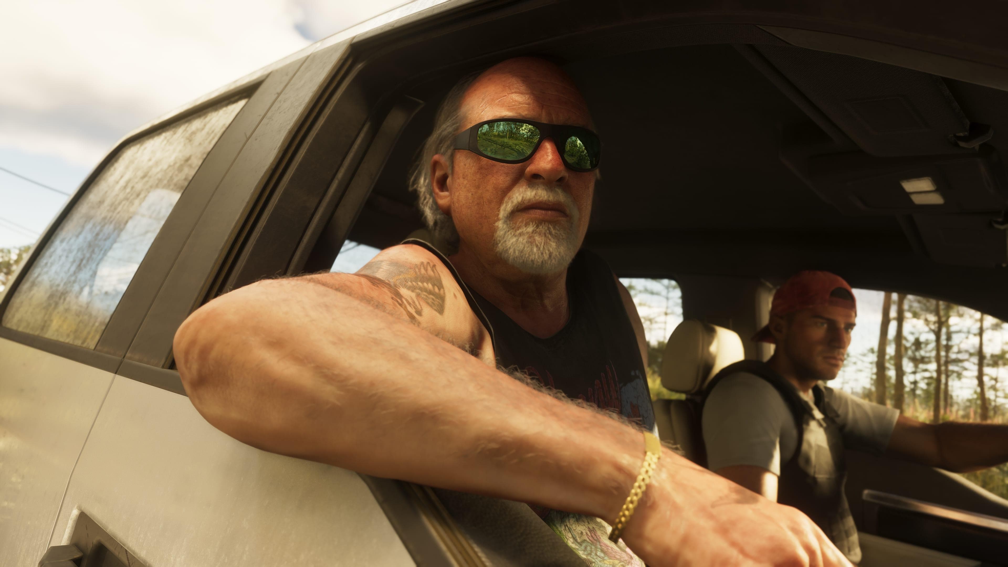 Official GTA VI screenshot featuring Brian Heder