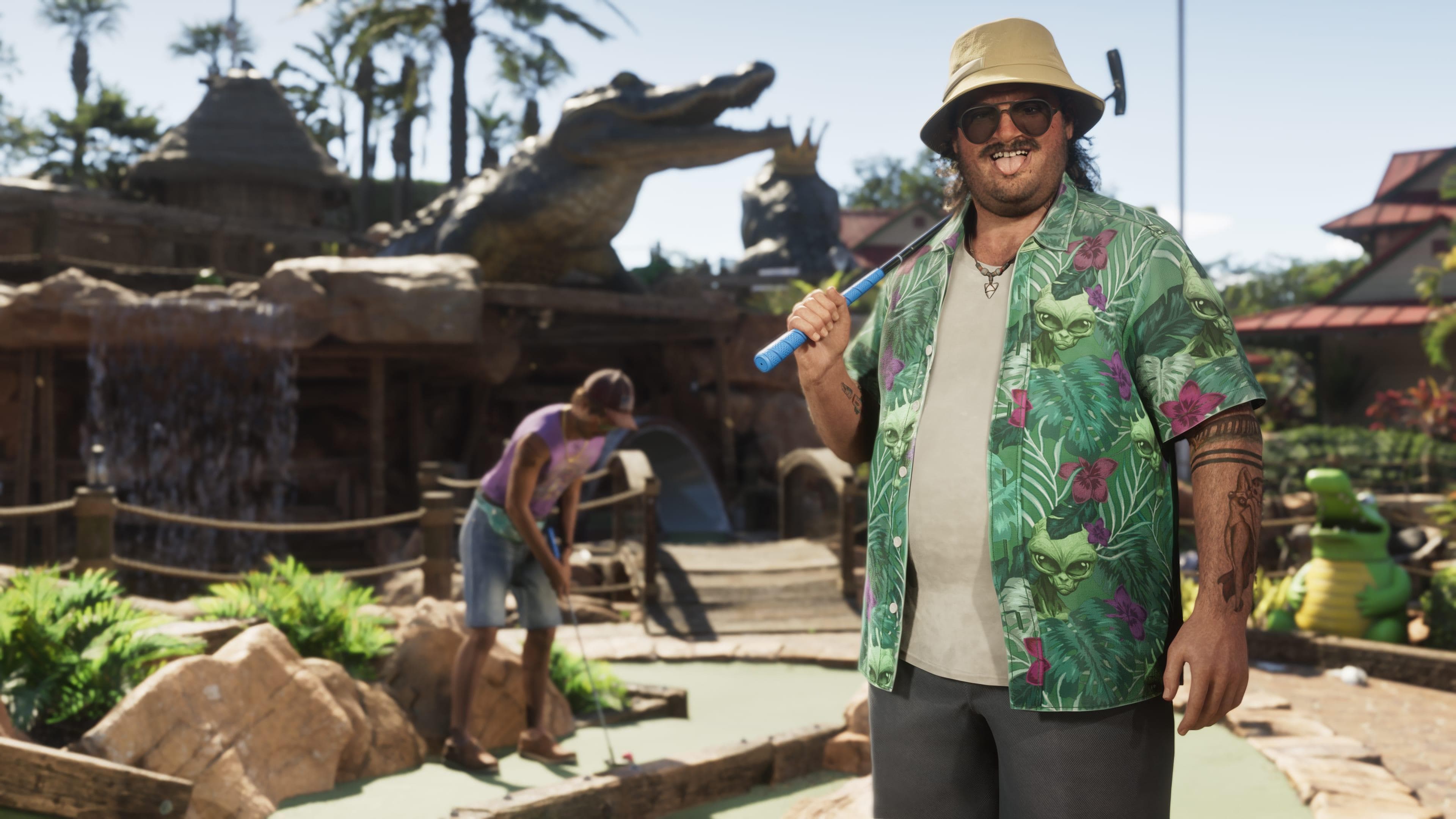 Official GTA VI screenshot featuring Cal Hampton